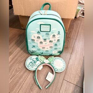 NWT Disney Loungefly Vacation Club Backpack and Ears